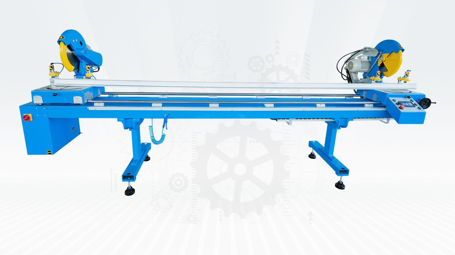 MAȘINI DE DEBIT PVC - DOUBLE CUTTING MACHINE ( HYDRO PNEUMATIC )