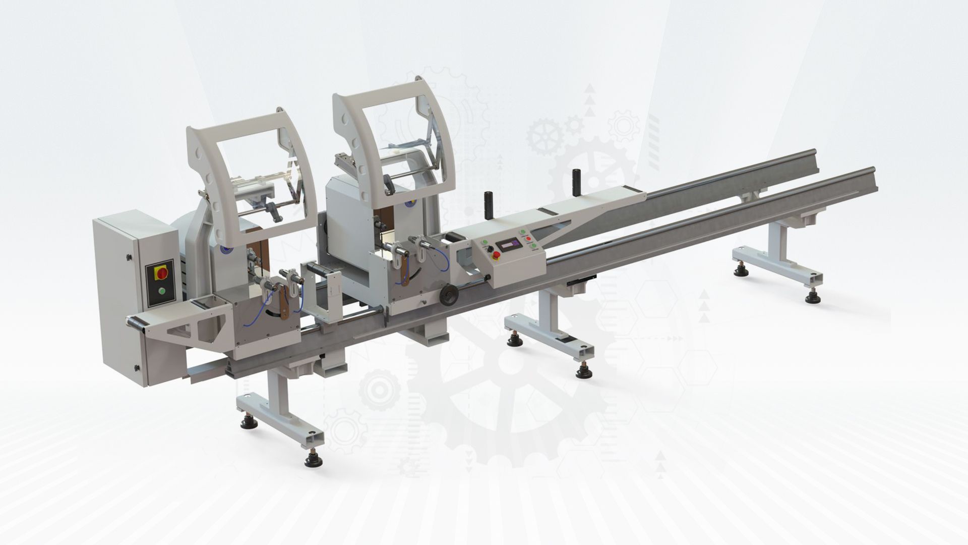 MAINI DE DEBAT ALUMINIU - DOUBLE HEAD CUTTING MACHINE