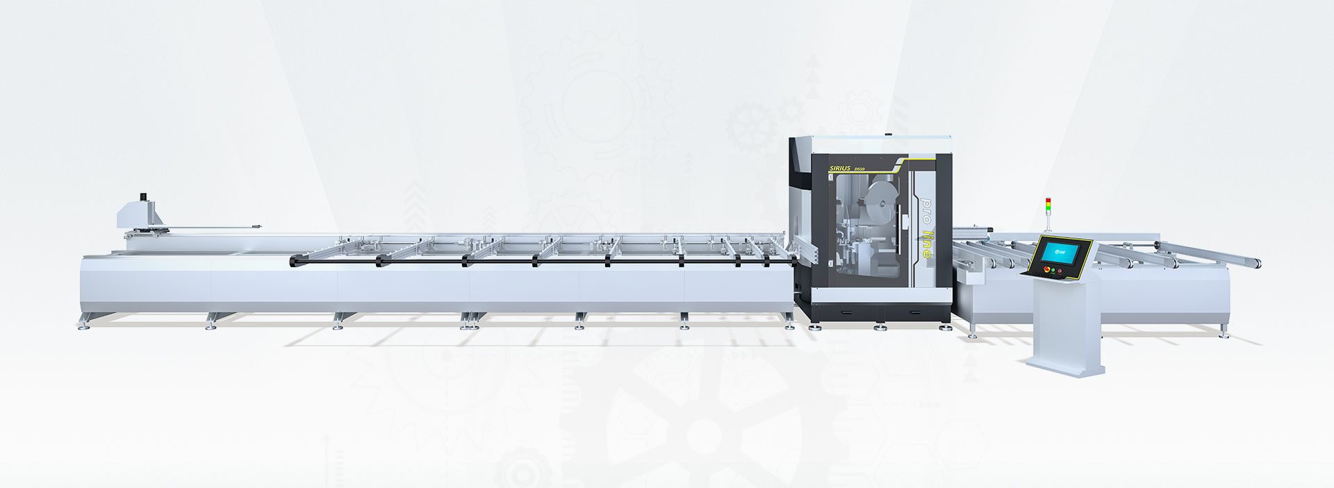Pvc Profile Machining and Cutting Center SIRIUS D550